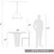 Vaughn 6 Light 23 inch Natural Black Pendant Ceiling Light in Aged Brass, Medium